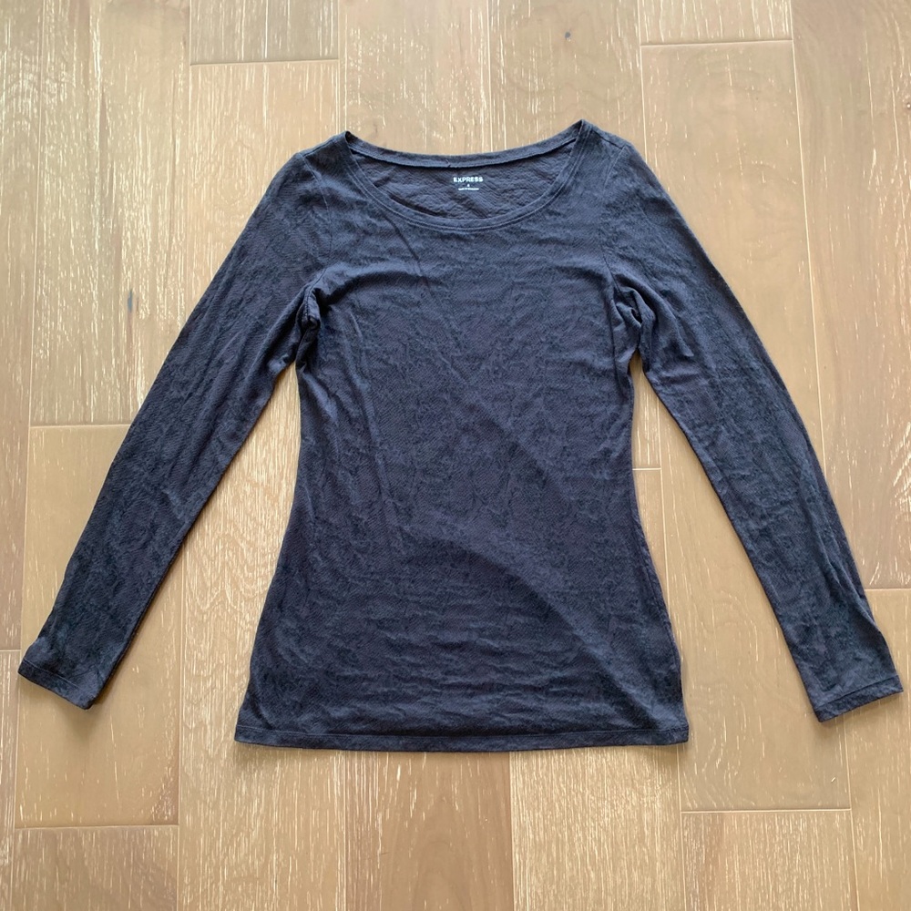 Express light stretch fitted with lacy pattern top, very cute, size S